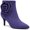 Purple, variant on Pointed Toe Stiletto Rose Floral Elegant Ankle Boots for Women Green 10