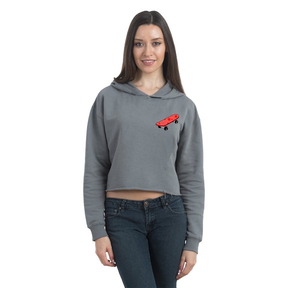 Women's Casual Long Sleeve Pullover Hoodies Crop Tops Sweatshirt Skateboard Oversized Sweater for Women Basic Graphic Hoodie