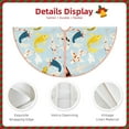 thumbnail image 3 of Sikiie Japanese Carps Nativity Christmas Tree Skirt, Jesus Christian Winter Holiday Tree Mat Decoration(30-48IN)48", 3 of 6