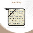 thumbnail image 3 of Sikiie Dachshund Dog Puppy Pot Holders Kitchen Insulation Mats Heat Resistant Pot-Holder Oven Anti-Scald Pads for Cooking Baking, 7.1*7.1inch, 3 of 8