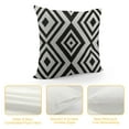 thumbnail image 4 of COMIO  Throw Pillow Covers Simple Black White Geometric Pattern Pillowcase Decorative Cushion Covers for Holiday Home Bedroom Car Sofa Couch Decor, 4 of 5