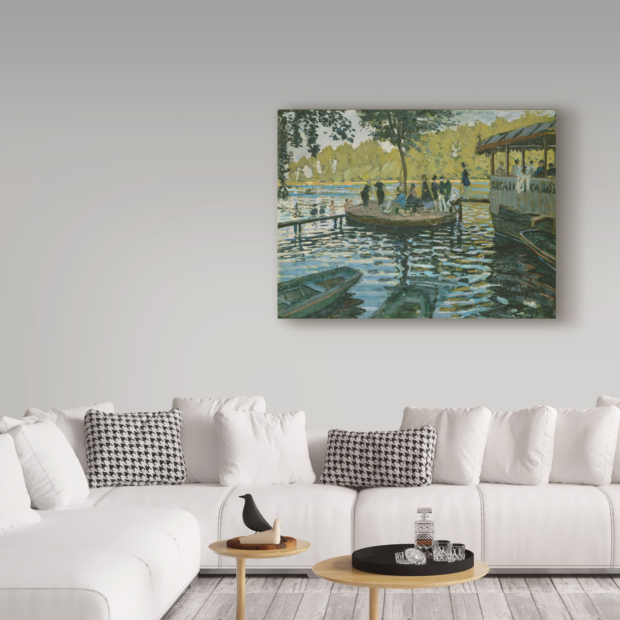 Trademark Fine Art 'La Grenouillere' Canvas Art by Claude Monet