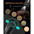 thumbnail image 4 of Fega Electric Rechargeable Salt and Pepper Grinder Set Top-Refill Automatic Pepper Mill Grinder with Charging Base, Adjustable Coarseness, Easy Filling Larger Capacity with Led for Home Kitchen, 4 of 7
