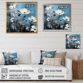 thumbnail image 4 of Designart "Pale Azure Buttercups Simplicity III" Buttercups Floater Framed Wall Art Living Room, 4 of 5