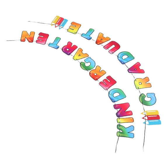 WORGEOUS Graduation Decoration Banner Kindergarten Graduation Party Prop Congrats Preschool Door Banner Graduating Season Hanging Decor