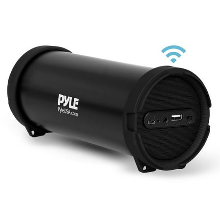 Pyle PBMSPG6 - Portable Bluetooth Wireless BoomBox Stereo System, Built-in Rechargeable Battery, MP3/USB/FM