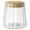 D, variant on YUEVE Glass Coffee Canister Airtight Storage Jar Petal Decorative Container With Lid Metal Handle Easy To Grasp Kitchen Booth Yogurt Cups with Lids Reusable Small Containers First Apartment