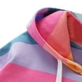thumbnail image 4 of SYNPOS Toddler Kid Girl Rainbow Striped Hooded Jacket Coat Pullover Hoodie Outerwear Outfit 2-6T, 4 of 9