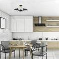 thumbnail image 5 of Claxy 3-Light Black and Gold Ceiling Light Fixture with Adjustable Dome Shade, 5 of 6