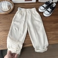 thumbnail image 2 of Krdevn Toddler Girls Spring Solid Cool Pocket Street Style Hop Pants Clothes,6-7 Years, 2 of 4