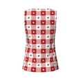 thumbnail image 5 of Haiem Plaid Heart Workout Tank Tops for Women, Athletic Sports Slim-Fit Tank Tops, Compression Sleeveless Dry Fit Shirts,Athletic Shirt-Small, 5 of 9