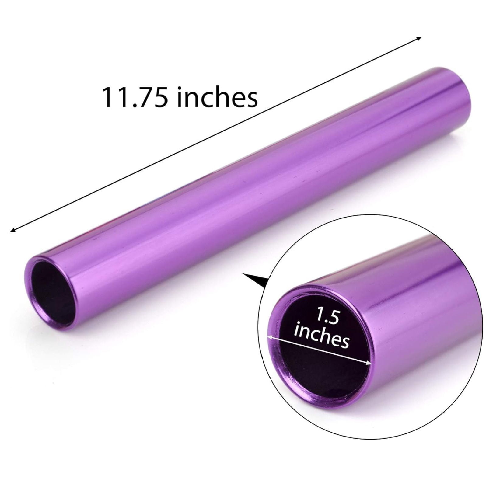 8 Pieces Official Aluminum Track & Field Races Relay Batons