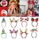 thumbnail image 2 of Diademas LED de Navidad, diadema con luz LED, muñeco de nieve, árbol de Navidad, lazo, ciervo, cuerno, regalo de Año Nuevo, decoraciones navideñas, 2 of 4