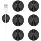 thumbnail image 1 of Cable Clips, 6 Pack Black Cable Holder Cord Organizer Wire Clips for Organizing Desk Cables, 1 of 4