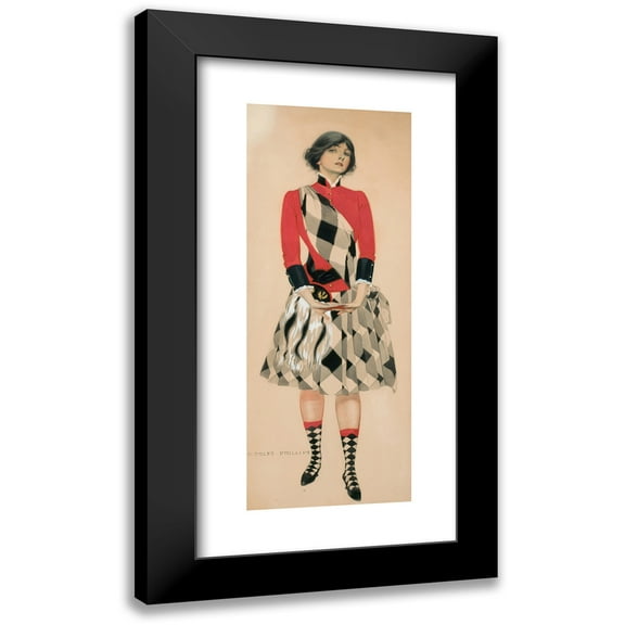 Coles Phillips 8x14 Black Modern Framed Museum Art Print Titled - Hoot Mon (1910)