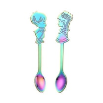 Vikakiooze Colorful Spoon Couples Spoons Flatware Coffee Drinking Tools Kitchen Gadget