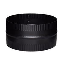 Imperial Manufacturing Group Bm0049 8 Black Matte Double End Crimped Stovepipe Connector Union