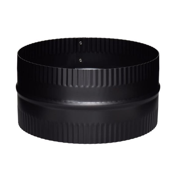Imperial Manufacturing Group Bm0049 8 Black Matte Double End Crimped Stovepipe Connector Union