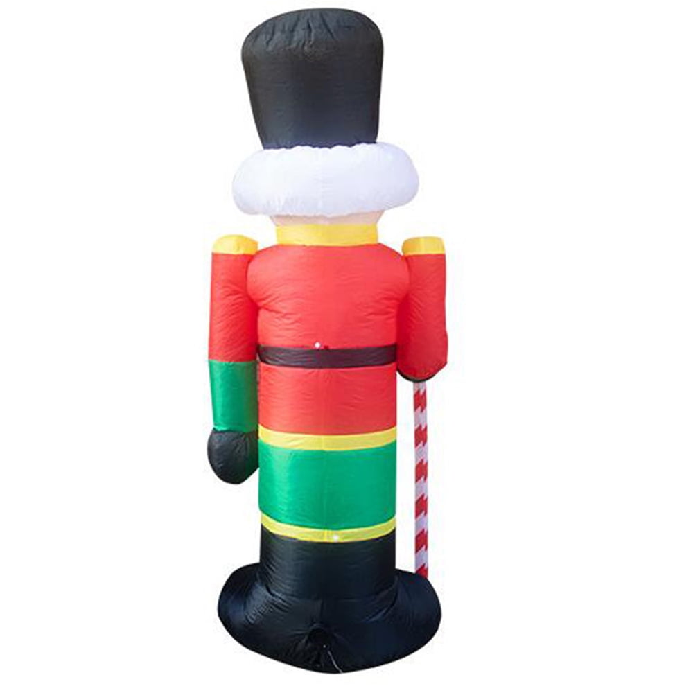 8 Ft Nutcracker Christmas Inflatable Holiday Home Decorations Yard LED Lights Outdoors Ornaments