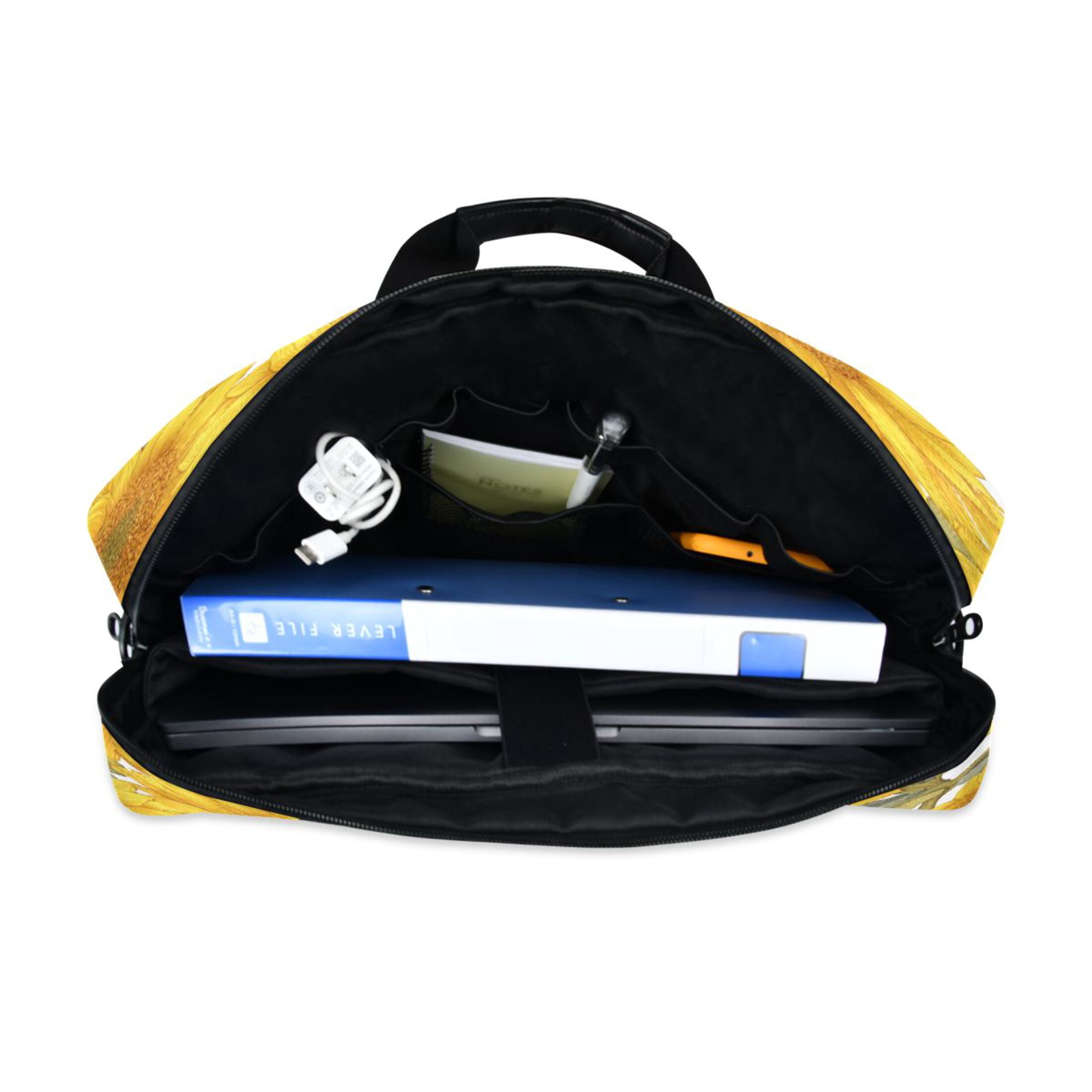 16" Laptop Tote Bag Laptop Sleeve Case Computer Briefcase for Work & Travel Sunflowers Pattern