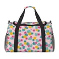 thumbnail image 1 of Fotbe Pineapple And Leaves Bolsa de Viaje con Estampado, Bolsa de Fin de Semana para Mujer con Compartimento para Zapatos, Bolsa de Gimnasio con Bolsillo Húmedo, 1 of 7