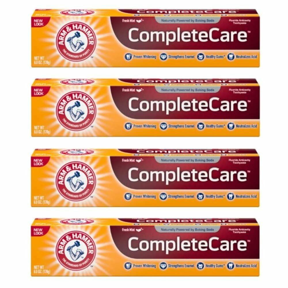 ARM & HAMMER Complete Care Fluoride Anticavity Toothpaste, Fresh Mint 6 ...