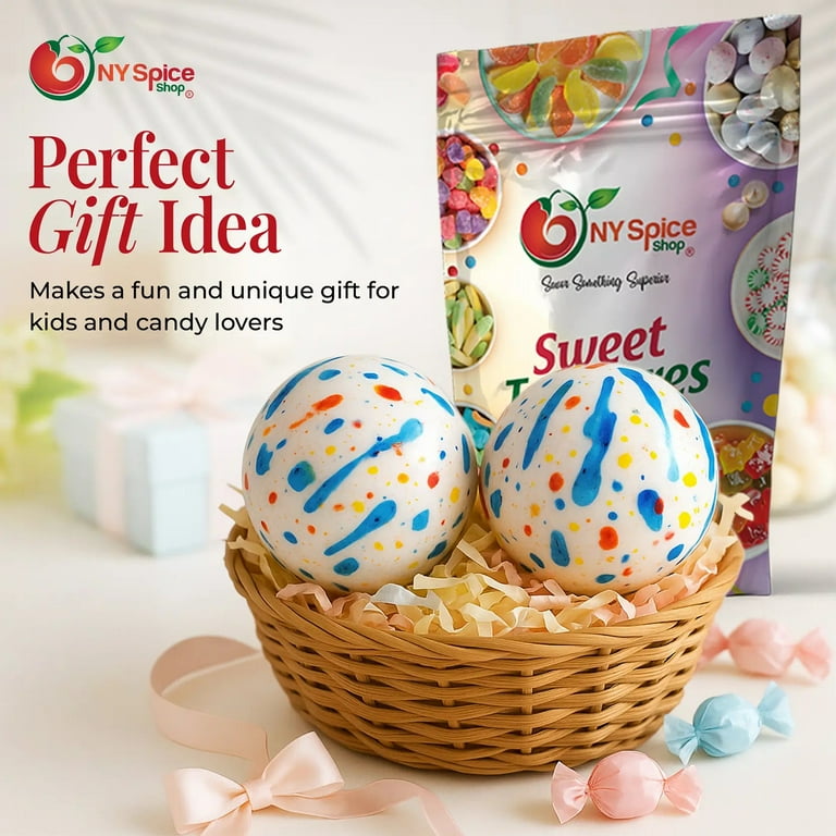 NY Spice Shop, Giant Jawbreaker, 3 inch, Unwrapped Colorful Candy