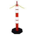 thumbnail image 4 of poste anaranjado de 1.2 m para control vial con 4 reflejantes., 4 of 5