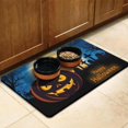 thumbnail image 3 of Happy Halloween Pumpkin Dog Food Mats for Floors Absorbent No-Slip 17x30 Inch Dog Water Mat Evil Pumpkin Ghost Pet Feeding Mat Dog Water Bowl Mat for Messy Drinker, 3 of 7