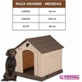 thumbnail image 2 of Casa Para Mascotas Q Perrón Raza Grande Color Café, 2 of 3
