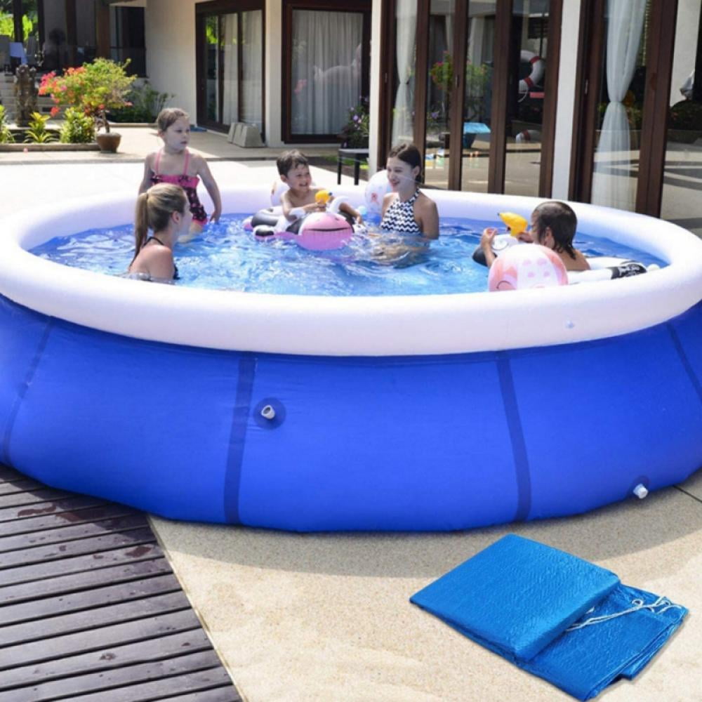 SWIMMING ROUND POOL COVER FOR 8FT 10FT 12FT 15FT POOLS WITH ROPE TIE Hot 