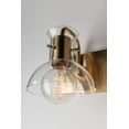 thumbnail image 2 of -Three Light Bathroom Light Fixture in Style-24 inches Wide By 8 inches High-Aged Brass Finish Bailey Street Home 735-Bel-2692927, 2 of 2