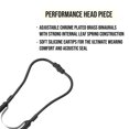 thumbnail image 6 of Sprague Rappaport Dual Head Stethoscope W/Adult, Pediactric, Infant Convertible Chestpiece + Accessory Pouch for Clincial, Doctor, Nurse (Black), 6 of 7