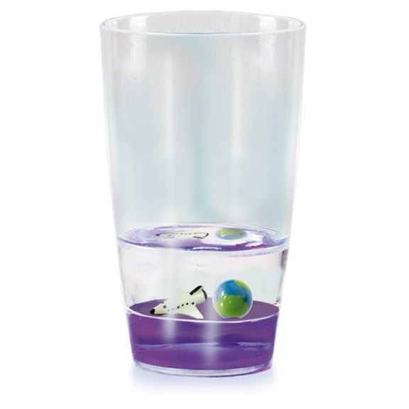 Floatarama Tumbler - Space by Deluxebase 9oz BPA-Free Acrylic Cup with Floating Figurines