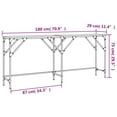 thumbnail image 2 of vidaXL Console Table Narrow Console Hallway Table Furniture Engineered Wood, 2 of 9