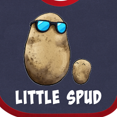 thumbnail image 4 of Inktastic Little Spud Potato Father and Child Boys or Girls Baby Bib, 4 of 4