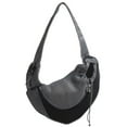 thumbnail image 1 of Graflsoa Compact Hands-Free Pet Carrier Bag for Small Dogs, Adjustable Shoulder Strap, Breathable Mesh Design, Black (S Size), 1 of 6