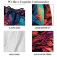 thumbnail image 4 of luoweisi Men's Beach Shorts Quick Dry Swim Trunks with Mesh Lining Wolf S, 4 of 5