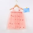thumbnail image 2 of Akiihool Girls Dresses Girls Summer Dress Kids Floral Square Neck Puff Sleeve A-Line Midi Dresses (G,12-18 Months), 2 of 3