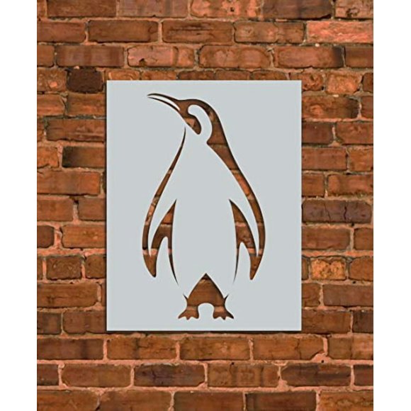 Plantilla reutilizable de película PET con stencil de pingüino INNOVO