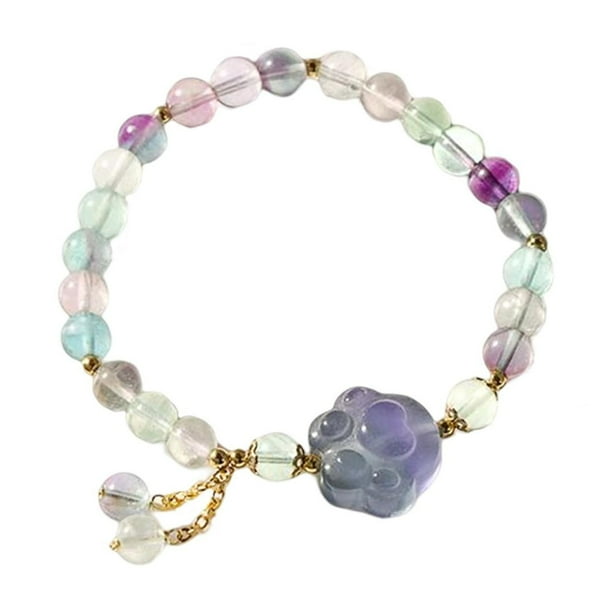 Pulsera de cuentas con hilo, delicada pulsera decorativa con cuentas para diferentes edades, uso diario Estilo B