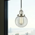 thumbnail image 6 of 616-1PH-SN-G204-6 Innovations Lighting Beacon - 1 Light Mini Pendant In Industrial Style-9.5 Inches Tall and 6 Inches Wide-Brushed Satin Nickel, 6 of 7