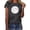 Dark Gray, variant on Trendfront Womens Distressed Baseball Graphic Tee Sports T Shirt Crewneck Short Sleeve Softball Game Day Fan Gifts Summer Casual Tops