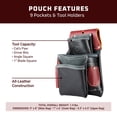 thumbnail image 3 of Bolsa para herramientas Occidental Leather 3 Pouch Pro Fastener negra, 3 of 4