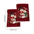 thumbnail image 3 of 2 Pack Christmas Towels, Christmas Hand Towels, Christmas Decorations Snowman Printed Bathroom Hand Towels Kitchen Dish Towels Decor Holiday Winter Gift, 3 of 7
