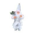 thumbnail image 1 of Figurine du Père Noël de Table Déco de Noël Intérieur Extérieur Collection Fête de Noël Blanc, 1 of 9