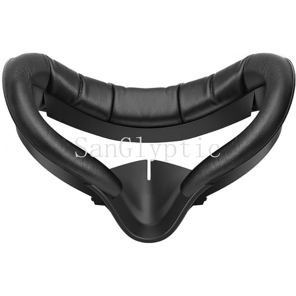 SanGlyptic Face Cushion Pad for Meta Quest 2 VR Facial Interface Replacement PU Leather Foam for Oculus Quest 2 Vr Cover