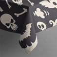 thumbnail image 5 of Dark Halloween Ghosts Skulls and Bats Square Tablecloth,Waterproof Square Table Cover,Wipeable Spillproof Washable Table Cover for Home Kitchen Party Decor 42"X42"(107x107cm), 5 of 6