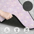 thumbnail image 3 of Yiaed Shells Pearl Print Carpet Floor Mats for Cars, Auto Accessories Front & Rear Car Floor Mats Car Floor Foot Mat Sets of 4 Pieces, 3 of 7