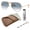 Polished Arista Gold Frame | Light Blue Lens, variant on RB3025 AVIATOR GRADIENT Pilot Shaped Non-Polarized Sunglasses for Men & Women - Includes Official RAYBAN Eyewear Kit - Ideal Formal & Casual Wear Sunglasses - Brown Lens